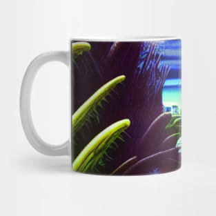 SeaScape Painting in Blue Theme, Beautiful Nature Mug